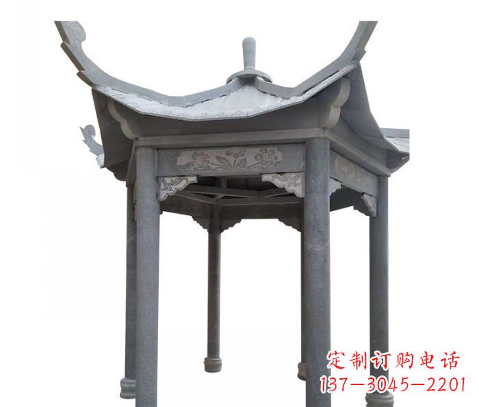 丽水园林景观仿古石雕凉亭 (3)