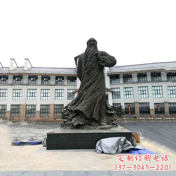 丽水张大千铜雕塑像-景区广场名人雕塑