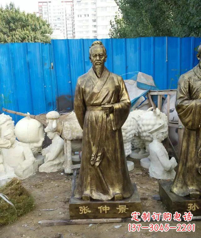 丽水张仲景古代医学名人铜雕