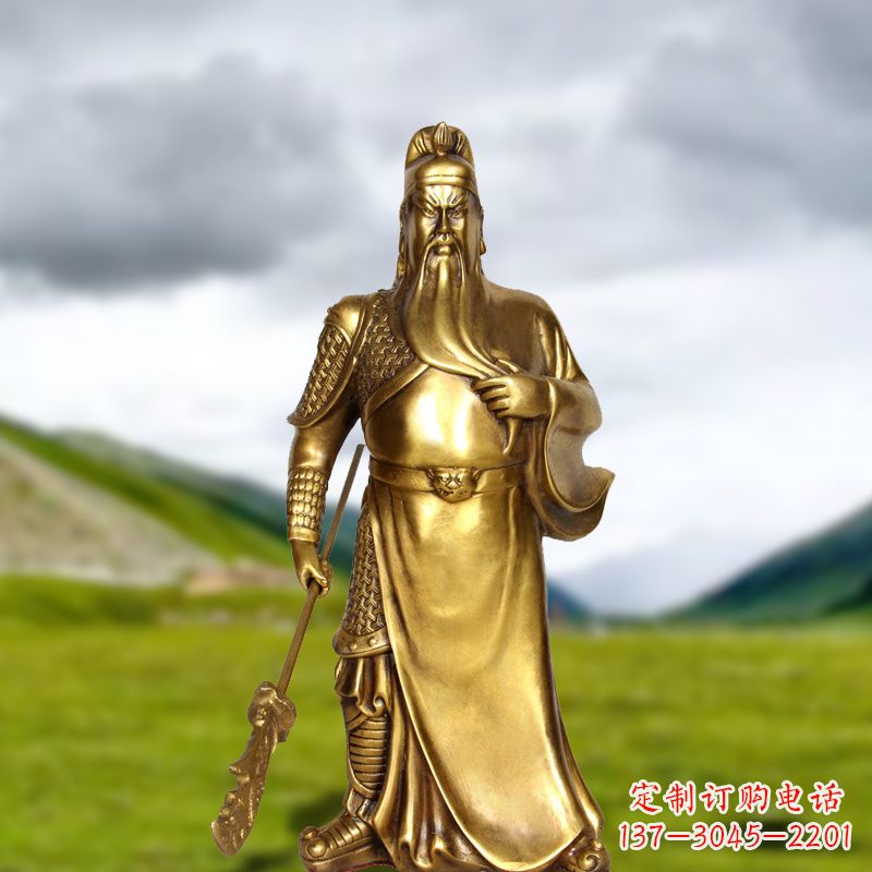 丽水招财关公铜雕像