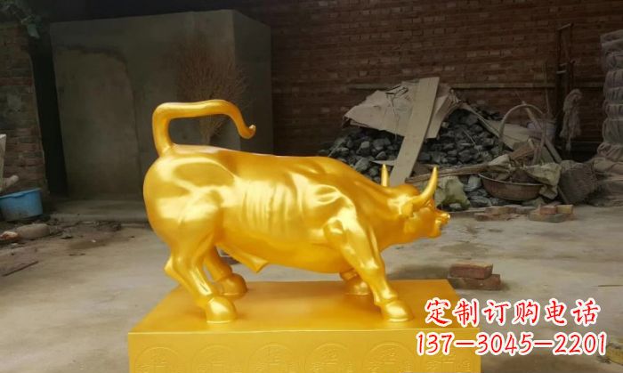 丽水招财铜牛雕塑 (2)