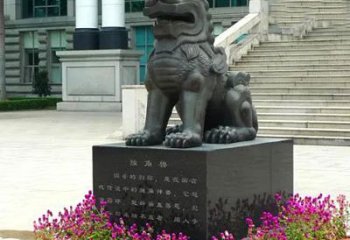丽水獬豸铜雕塑-法院门前神兽动物雕塑摆件