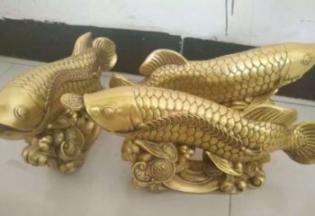 丽水招财金龙鱼雕塑 