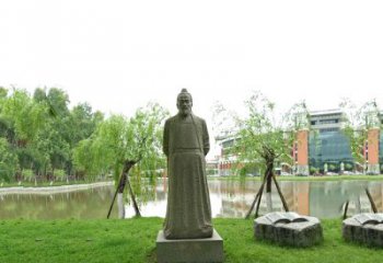 丽水中国古代杰出的法医学家石雕宋慈雕塑像