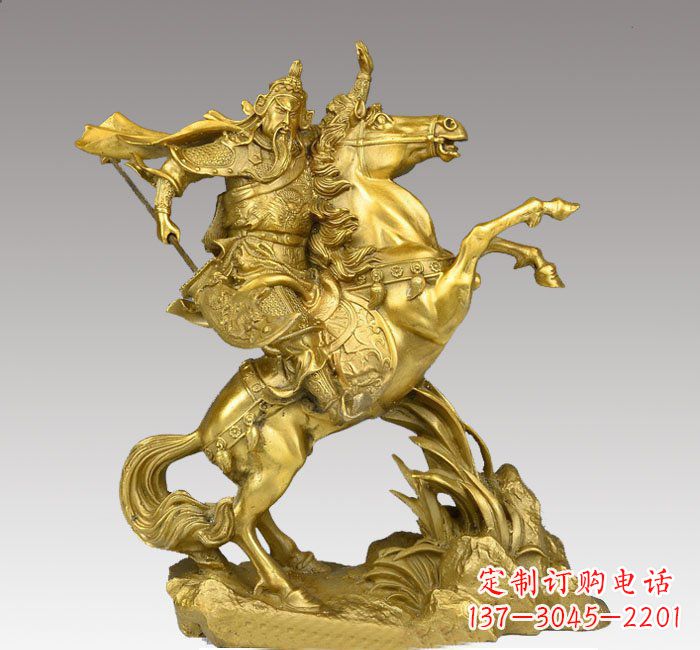 丽水铸铜骑马关公