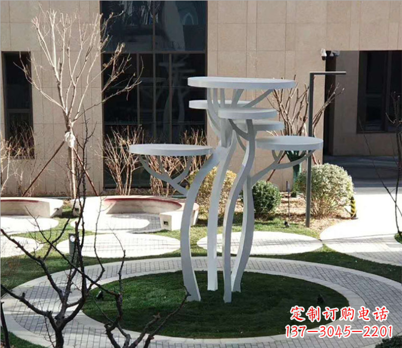 丽水不锈钢蘑菇景观雕塑