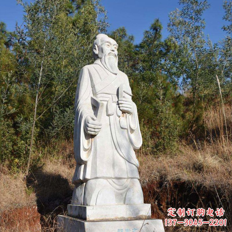 丽水祖冲之汉白玉石雕像-公园景区中国古代名人雕塑