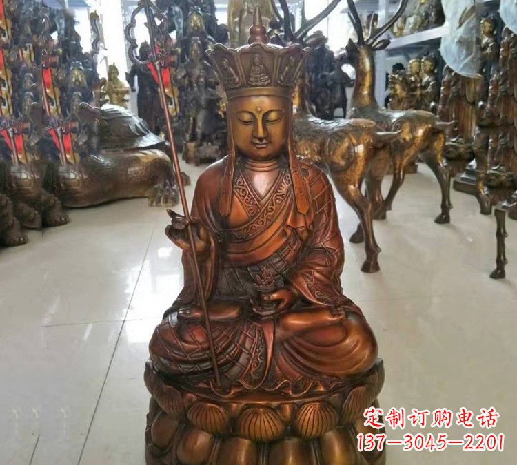 丽水坐式地藏菩萨铜雕