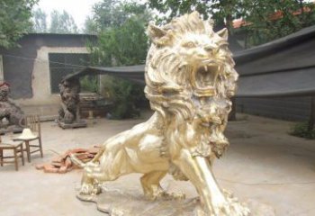 丽水铸铜狮子铜雕 (3)